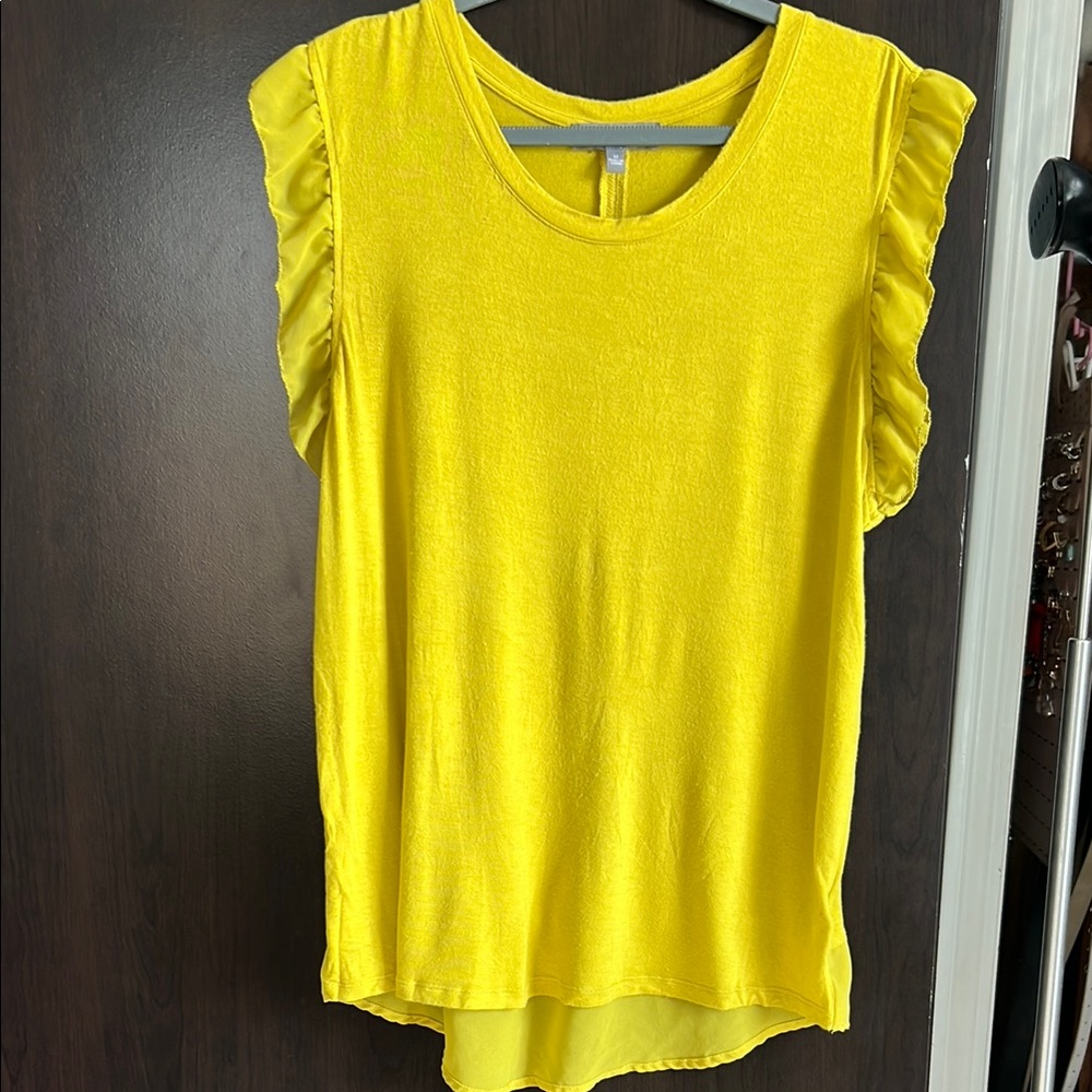 Ruffle Sleeve Knit Tunic